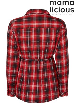 Mamalicious Maternity Woven Check Shirt